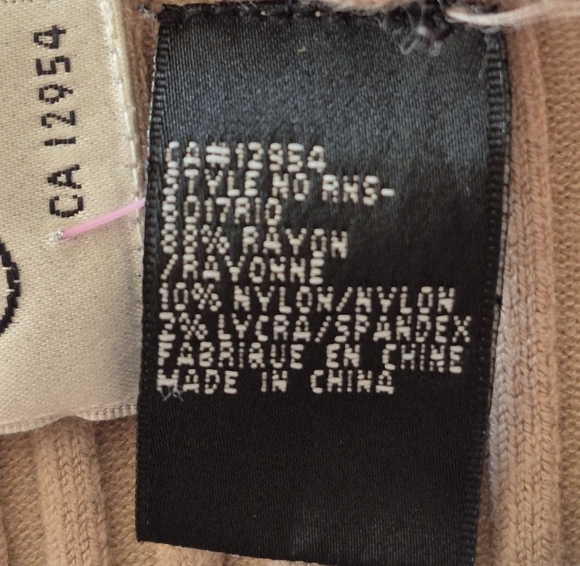 Womens Rio Collection Ribbed Zip Front Hoodie Sweater Size Large - Picture 5 of 5